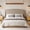 Brown, variant on Queen Size Upholstered Platform Bed with Wingback Headboard, Low Profile Linen Bed Frame for Bedroom, No Box Spring Needed, Beige