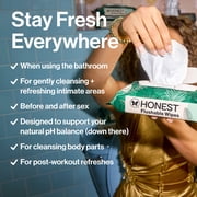 The Honest Company Flushable Wipes, Plant-Based, 126 Count, Tropical Leaves