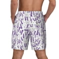 thumbnail image 4 of Haiem Lavender Flowers Mens Swim Trunks with Compression Liner 2 in 1 Swimming Shorts Stretch Swimwear Quick Dry,Board Shorts-3X-Large, 4 of 9