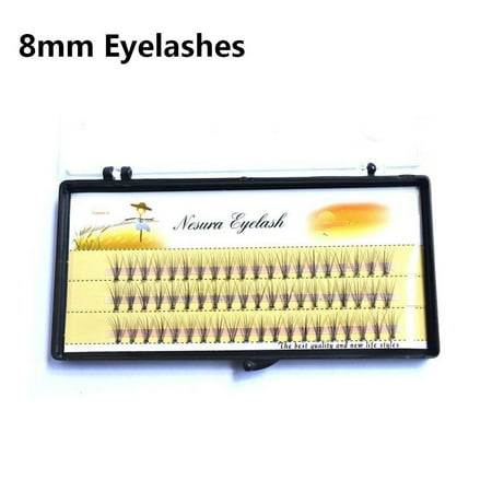 Individual False Eye Lashes 6D Wave Mink 0.07 C Black Silk Eyelashes
