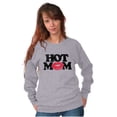 thumbnail image 4 of Hot Mom Funny Best Cool Mothers Day Women Crewneck Sweatshirt Brisco Brands S, 4 of 6
