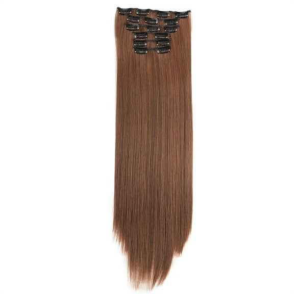 Fridja Fashion Hair Long Clip In Hair Extensions Full Head Straight Wig