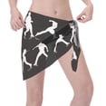 thumbnail image 7 of Womens Baseball Players Coverups Beach Short Sarong Sheer Chiffon Cover Up Bikini Wraps, 7 of 7