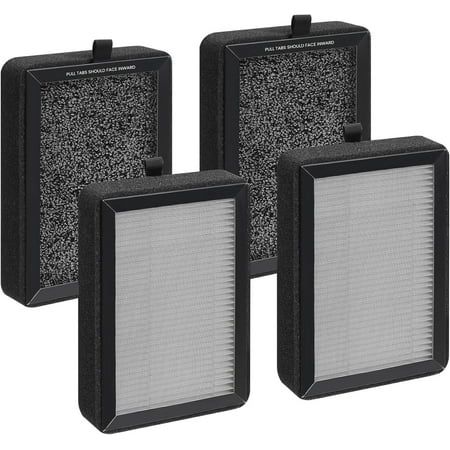 

LV-H128 Replacement Filter for Levoit Air Purifier 4 pack Compatible with LV-H128 / PUURVSAS (HM669A) / ROVACS (RV60)Air Purifier 3-Stage H13 True HEPA Filtration System Replace Part #LV-H128-RF