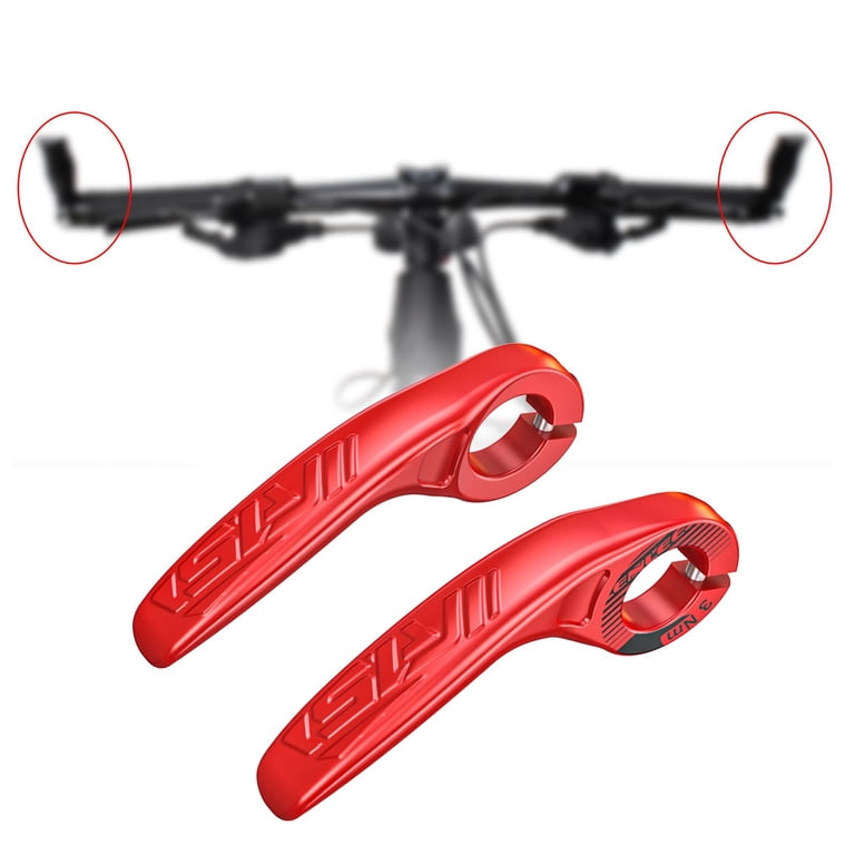 Bouchons De Guidon De Vélo – Aluminium – Rouges – Paire – Capsules D'extrémité