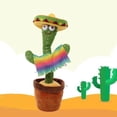 thumbnail image 2 of Juguete De Cactus De Peluche Cantando Y Bailando Figuras De Acción De Cactus Decoración Del Hogar Regalo Para Niños Vogacara AP005625-00, 2 of 6
