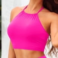 thumbnail image 6 of ZJXFGS High Neck Bikini Top Womens Swim Tops Swimsuit Tops for Women Bathing Suit Tops for Women Pink XL, 6 of 8
