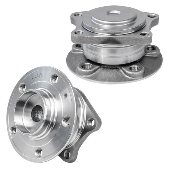 Detroit Axle - FWD Rear 2pc Wheel Bearing Hubs for 2001-2009 Volvo S60, 99-06 S80, 01-07 V70, Wheel Bearing and Hubs Assembly Replacement