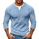 thumbnail image 2 of pstuiky Camiseta de hombre falsa de dos piezas de doble capa de moda empalmada de manga larga camisa base de hombre de manga larga con cuello en V Top/camiseta de hombre, 2 of 4