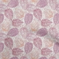 thumbnail image 1 of oneOone Cotton Jersey Light Pink Fabric Leaves Sewing Material Print Fabric By The Yard 58 Inch Wide, 1 of 1