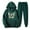 Green, variant on USSUMA Woman Sweatsuits 2 Piece Set Hoodie for Women Long Sleeved Pullover Sweatpant Outfits Pocket Drawstring Print Tracksuit Elastic Waist Stylish Jogger Sets Plus Size Daily Sports Fall Suit