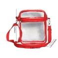 thumbnail image 3 of Clear Crossbody Purse Bag Bulk Stadium Approved 8"x 5.9" PVC Purse Bag with Strap for Travel Stadium Concerts Festival, 3 of 7
