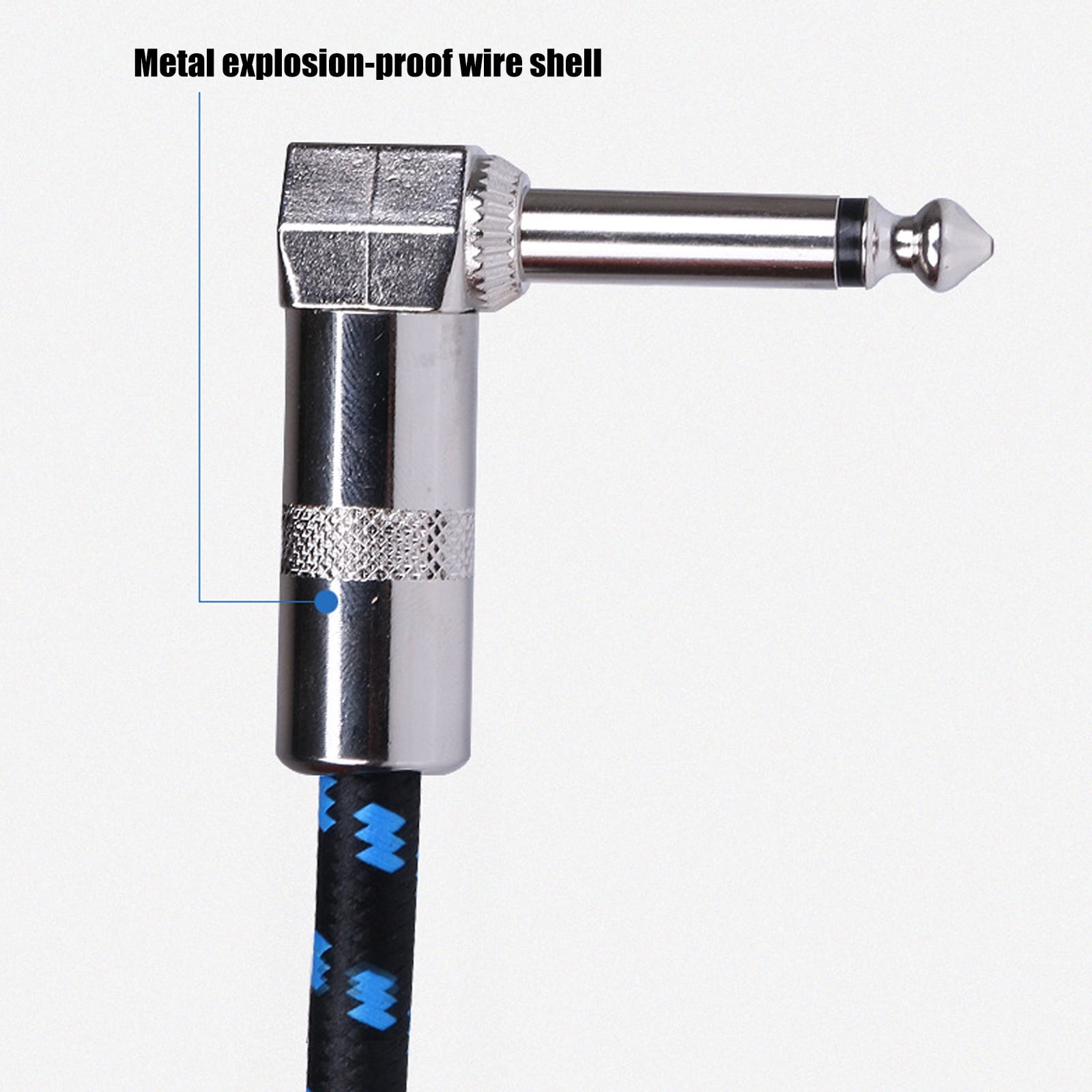 Professional Shieldeds Guitar Cable Right Angled Connectors OxygenFree Coppers Cores Noise Reductions Design