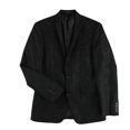 thumbnail image 1 of bar III Mens Jacquard Two Button Blazer Jacket, Black, 34 Short, 1 of 2