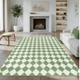 thumbnail image 1 of Washable Checke Rug x Low Pile Area Rug for Living Room Bedroom Nursery Modern Neutral Farmhouse Checkerboard Carpet Pet Kid Friendly, 1 of 9