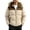 1-Coffee, variant on Men's Winter Coats Fashion Faux Fur Hoodie Corduroy Patchwork Long Sleeve Puffer Jacket Full Zip Warm Outerwear Daily Casual Wear