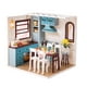 thumbnail image 2 of De Muebles En Miniatura De DIY Mini Dollhouse Mini Cocina Con Tapa Y Luces, Los Mejores Regalos De Cumpleaños Para Mujeres Y Niñas perfke Miniatura de casa de muñecas de bricolaje, 2 of 9