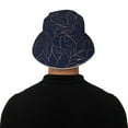 thumbnail image 5 of Rocae Navy Dark Blue for reflective Bucket Hat for Men Women Summer Beach Travel Summer Cap, 5 of 6