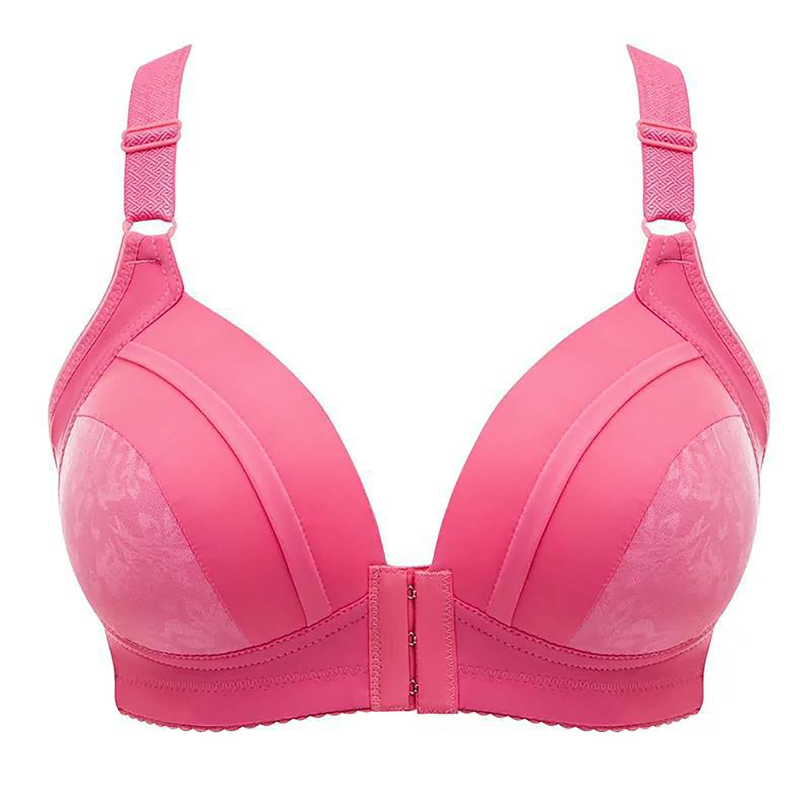 Feterr Hot Pink Sports Bra Comfortable Bra Push Up Bra for Small Breasts  Push Up Sports Bra Womens Front Closure Bras Cheap Items Under 1 99 Cent  Items Only 10 Dollars and