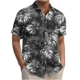 thumbnail image 2 of Awdenio Mens Graphic T-shirts Casual: Beach Vacation Tropical Mens Button Down Short Sleeve Shirt with Pocket, 2 of 6