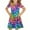 Multicolor A4, variant on Hrsba Kids Summer Dress,Casual Dress for Girls,Toddler Kids Girls Cute Solid Color Print Short Sleeve Stretchy Dress A Line Dress