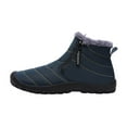 thumbnail image 2 of EGNMCR Snow Boots Men Shoes Solid Color Winter Keep Warm Woolen Casual Zipper Short Boots, 2 of 6