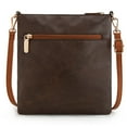 thumbnail image 6 of Montana West Crossbody Bags for Women Multi Pocket Cross Body Bag Purses with Adjustable Strap, Splicing Contrast Coffee, 6 of 7