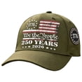 thumbnail image 3 of Lispipm Women Washed Cotton Plain Baseball Cap 250th Anniversary Vintage Adjustable Dad Hats for Outdoor Sports Travel Green, 3 of 4