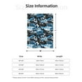 thumbnail image 4 of Throw Blanket for Couch Sofa and Bed, soccer Football ball goal blue Super Soft Plush Throw Blanket, Fuzzy Cuteness Comfy Warm Washable Flannel Blanket & Throws for All Season 80"x60", 4 of 5