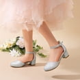 thumbnail image 2 of DREAM PAIRS Kids' Mary Jane Pumps Girls' Low Block Heel Dress Shoes with Hook-and-Loop Strap Comfortable Non-Slip Party Shoes, 2 of 6