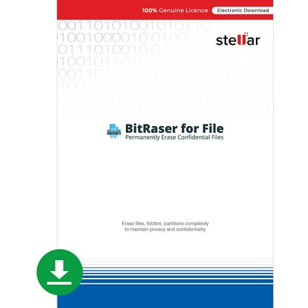 Real Time Software - Stellar BitRaser Software Certified Data Erasure Software | 10 Counters, Lifetime Licence | CD
