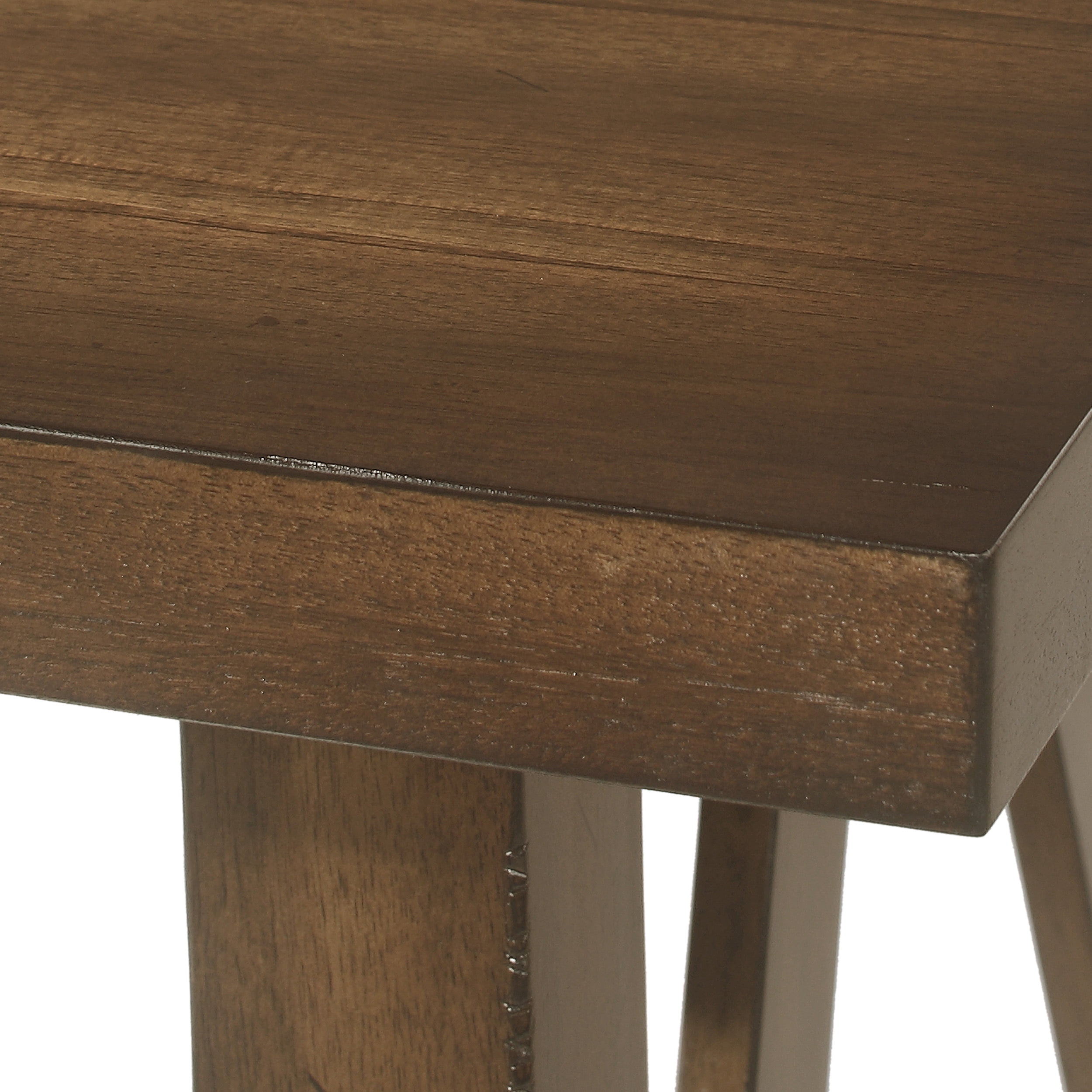 Euroco 71" Solid Wood Dining Table for 6, Farmhouse Rectangular Indoor Kitchen Table for Home