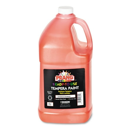 Prang Ready-to-Use Tempera Paint, Orange, 1 gal