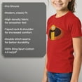 thumbnail image 6 of Girl's The Incredibles Classic Logo  Graphic Tee Red X Small, 6 of 9