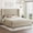 Khaki Linen, variant on VanAcc 6.3" Thick Wrap Me Up Fluted King Bed by Modern, Khaki Linen