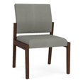 thumbnail image 1 of Pemberly Row Waiting Reception Armless Guest Chair Wood Frame in Gray, 1 of 5