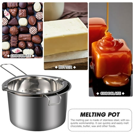 

Double Boiler Pot 1 Set Double Boiler Pot Stainless Steel Chocolate Pot Chocolate Melting Pot