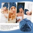 thumbnail image 4 of Becaristey Comfortable Sleep Cap With Non-shedding Easy Fitment Wide Application Sleeping Bonnet Ample Space Pink 1Set, 4 of 6