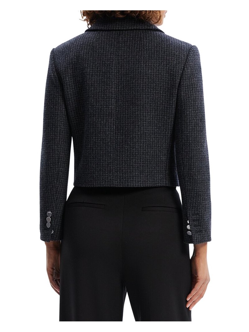 Theory womens Boxy Crop Wool-Blend Patch Jacket, 10 - Walmart.com