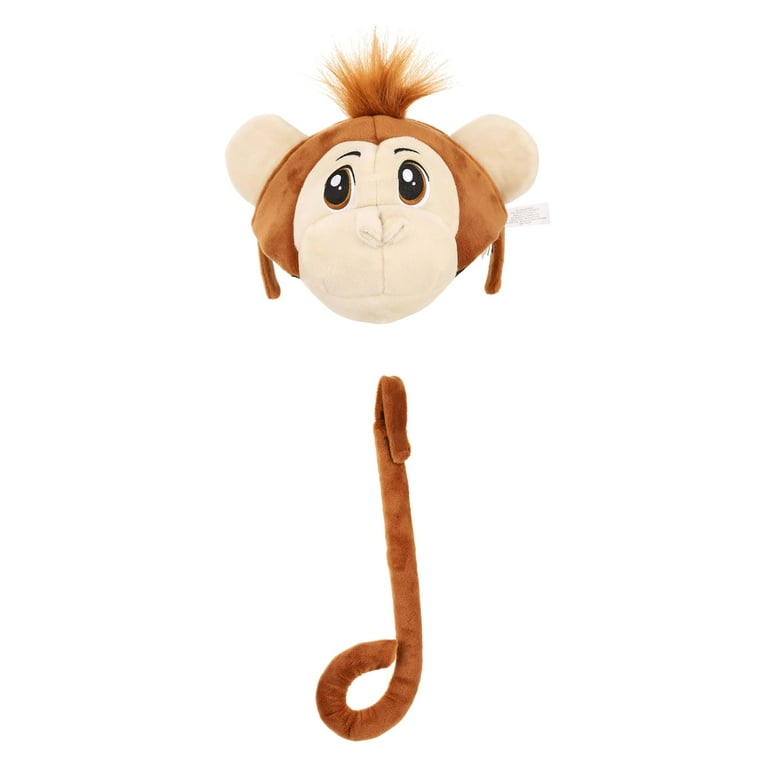 Soft Monkey Tail and Headband Kit | Adult | Unisex | Brown/Yellow | One-Size | Fun Costumes