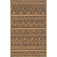 thumbnail image 1 of Unique Loom Outdoor Modern Stripes Rug 2' x 3' Rectangle Light Brown/Brown, 1 of 1