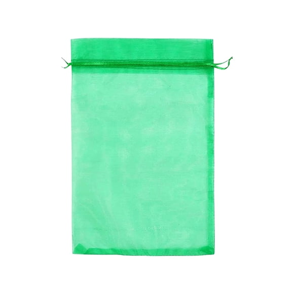Fiudx Bolsas Protectoras para Frutas, Diseño de Malla de Poliéster, Transpirables y Ligeras, Cierre con Cordón, Protegen Las Plantas de Aves y Animales, Uso Versátil, Paquete de 100, Ideal para Jardi