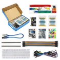 thumbnail image 2 of REXQualis Electronics Component Fun Kit w/Power Supply Module, Jumper Wire, 830 tie-Points Breadboard, Precision Potentiometer,Resistor for Arduino, Raspberry Pi, STM32, 2 of 5