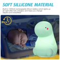 thumbnail image 3 of EIMELI Dinosaur Night Light for Kids, LED Nursery Lamp for Toddler's Room, Cute Color Changing Silicone Baby Night Light with Touch Sensor, Dinosaur Gifts for Boys Girls(Green), 3 of 9