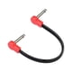 thumbnail image 3 of Cable de Pedal de efecto de guitarra CUTICAT Cable de pedales TS 1/4 ángulo recto 20cm Rojo, 3 of 7