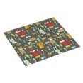 thumbnail image 2 of Naloa Cute Animal Forest Dish Drying Mat for Kitchen Counter, Heat Resistant Drainer Mats, Absorbent Draining Mat,Dish Rack Pad,16"x18", 2 of 8