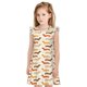 thumbnail image 1 of Fotbe Dachshund Vestido de Dormir para Niñas de 3 a 10 Años, Mangas Cortas, Estilo Princesa, Pijama Camisón con Mangas Voladas-Small, 1 of 6