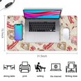 thumbnail image 5 of Long Mouse Pads for Desk,Beige Baseball Elements Pattern Desk Mats on Top Of Desks, Desk Mouse Pad Extra Large with 3mm Non-Slip Base and Stitched Edge for Gaming,Office,Work,Home 31.5"x15.7", 5 of 6