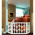 thumbnail image 6 of Frisky Friends Wooden Freestanding Pet Gate, Extra Wide Adjustable, Expands to 47" Wide, 6 of 8