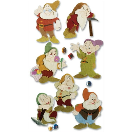 Disney Princess Movie Dimensional Stickers, Snow White and The Seven Dwarves